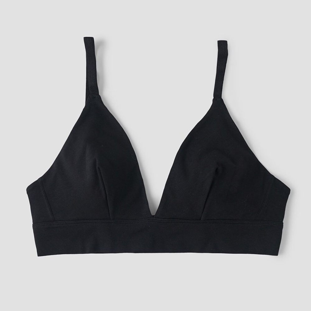 Organic Basics Triangle Bra in Black